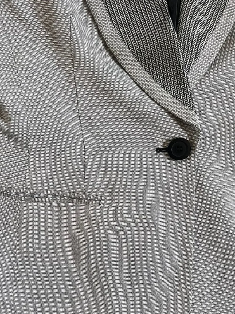 Vintage Christian Dior Black Ivory Blazer | 90s Tailored Wool Blend Jacket